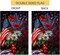 4th of July Floral Garden Flag 12x18 Vertical Double Sided Patriotic USA Flag Red Blue Memorial Day Independence Day Outside Decorations Burlap Yard Flag